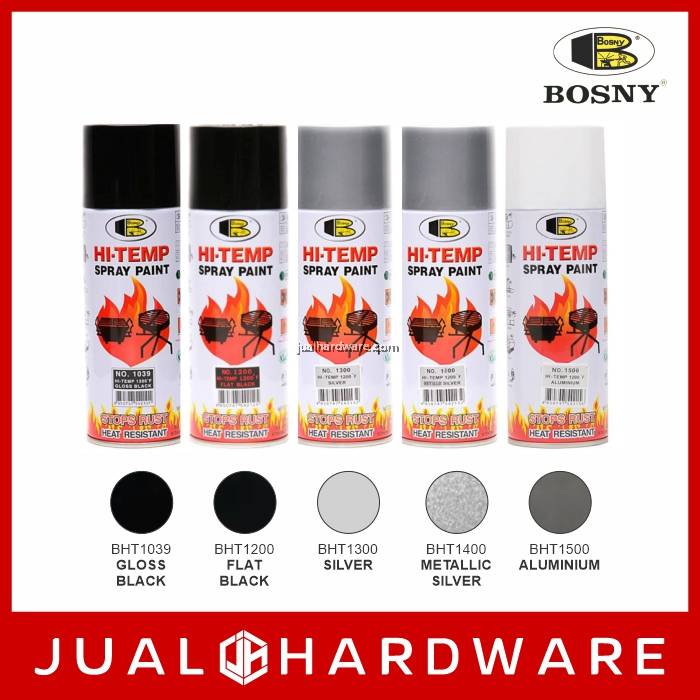 BOSNY HiTemperature Resistant Spray Paint 400ml