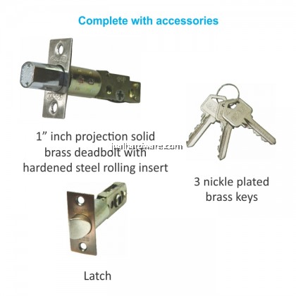 SOLEX Alloy Door Handle Lockset 3862AB
